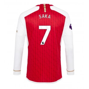 Maillot de foot Arsenal Bukayo Saka #7 Domicile 2023-24 Manche Longue